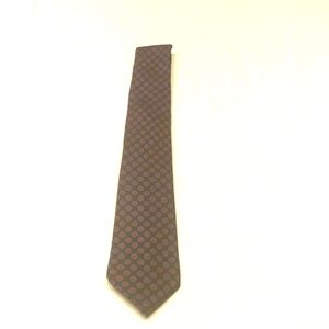 Burberry's tie. Navy blue with red accents